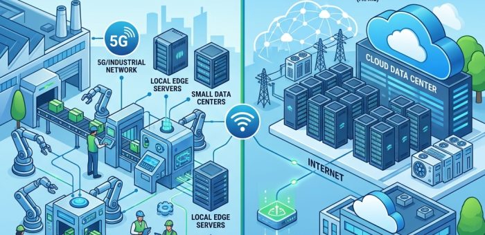 Edge Computing vs Cloud Computing: ทางเลือกที่เหมาะกับโรงงานอัจฉริยะ