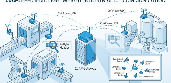 CoAP (Constrained Application Protocol) สำหรับ IIoT: โปรโตคอลว่ายน้ำหนักเบาสำหรับอุปกรณ์ IoT ขนาดเล็ก