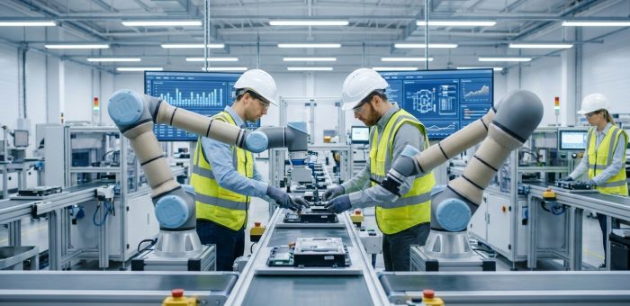 Collaborative Robots (Cobots): หุ่นยนต์ทำงานร่วมกับมนุษย์ในโรงงานอัจฉริยะยุค Industry 4.0