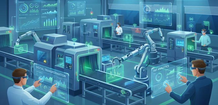 Digital Transformation สำหรับอุตสาหกรรม: แผนงานเปลี่ยนผ่านจากโรงงานดั้งเดิมสู่ Smart Factory อย่างมั่นคง