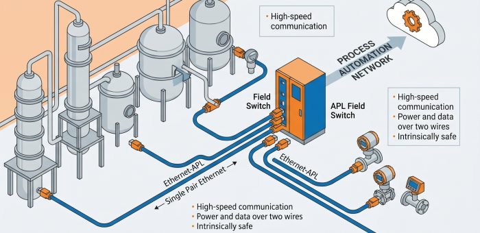 Ethernet-APL: Single Pair Ethernet สำหรับ Process Automation — เชื่อม Field Instrument ด้วยความเร็ว 10 Mbps ในพื้นที่อันตราย