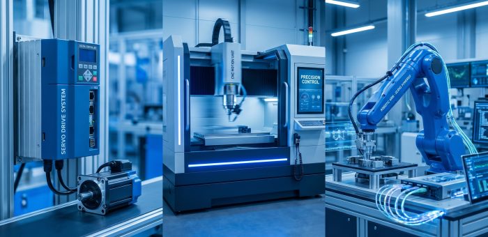Servo System ในระบบอัตโนมัติ: มอเตอร์เซอร์โวและ Drive ที่ขับเคลื่อนหุ่นยนต์และเครื่องจักร CNC