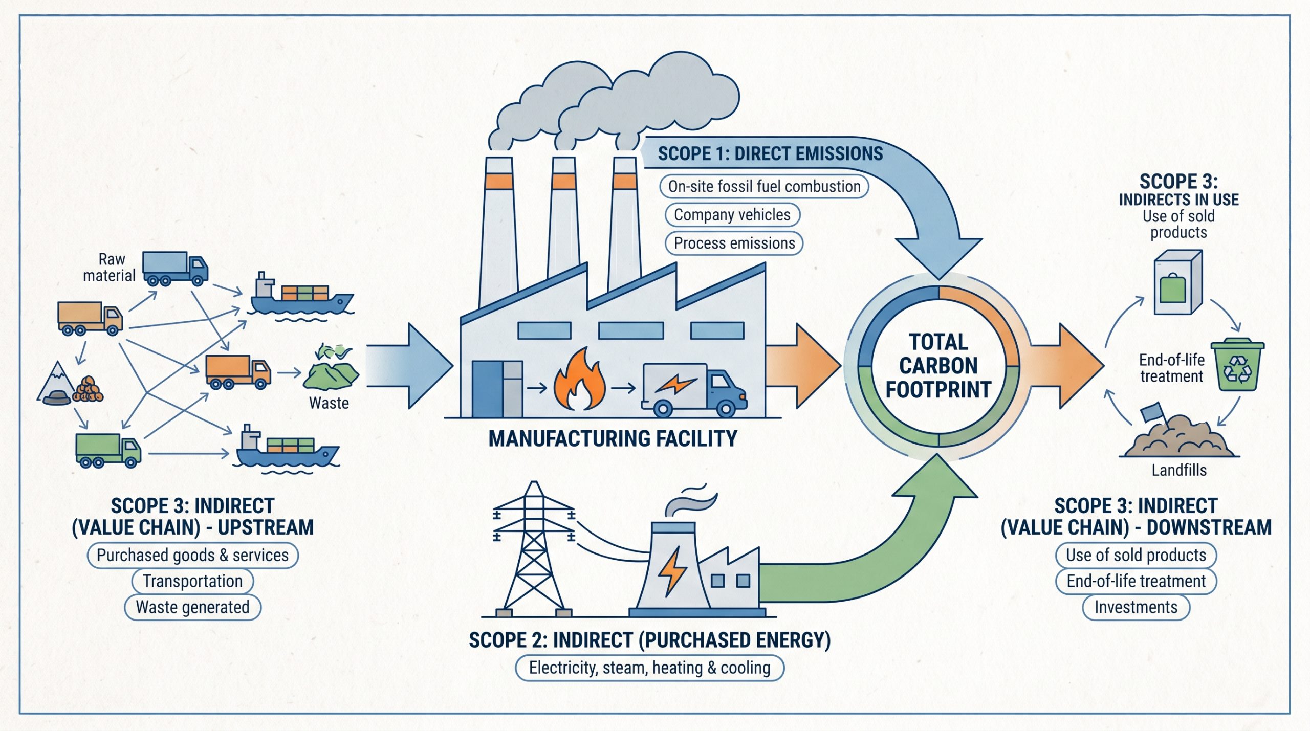 Scope 1 2 3 Emissions Diagram