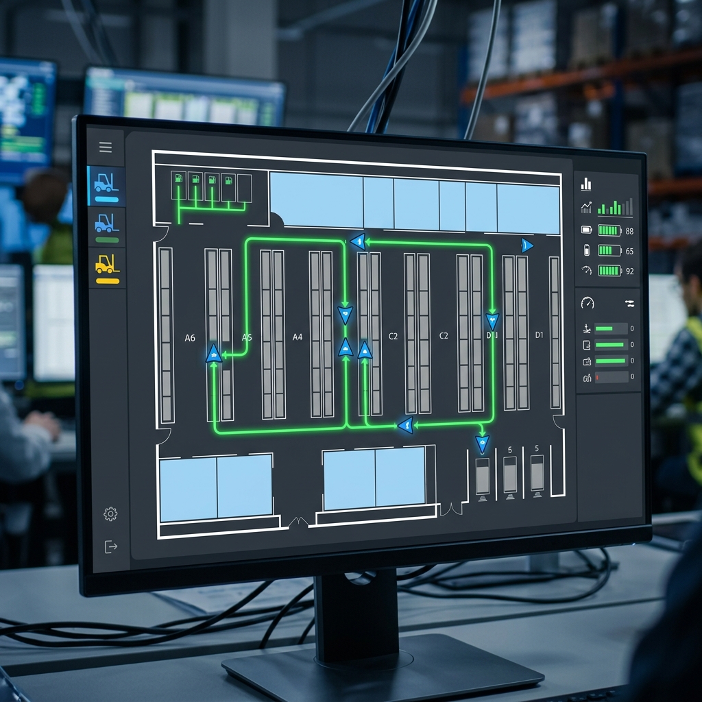 Fleet Management Dashboard สำหรับ Autonomous Forklift