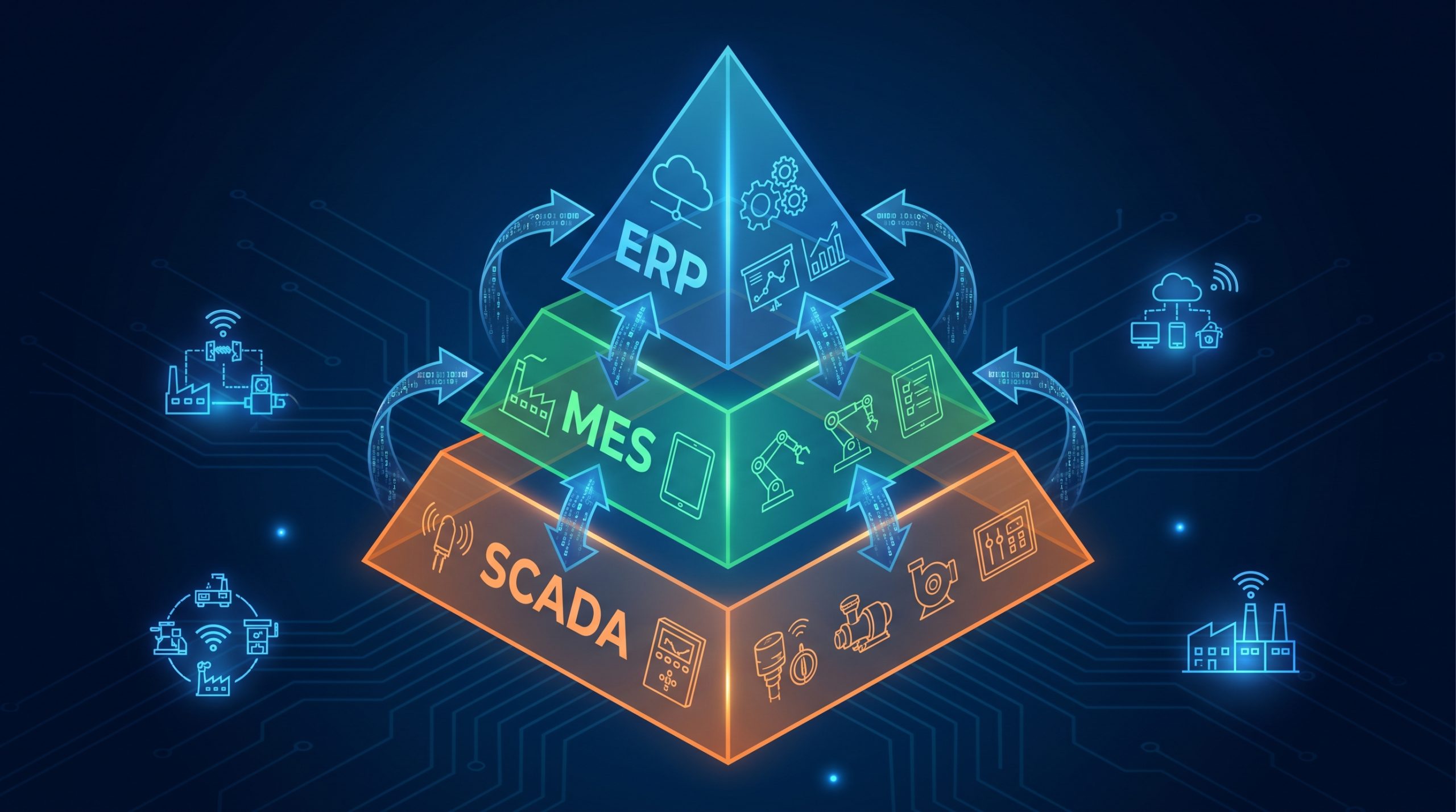 ERP-MES-SCADA Pyramid