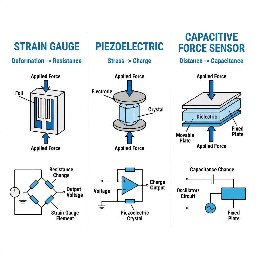 ประเภทของ Force Sensor
