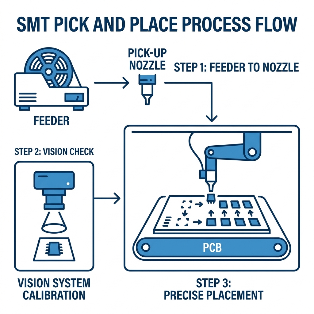 กระบวนการทำงานของ Pick-and-Place