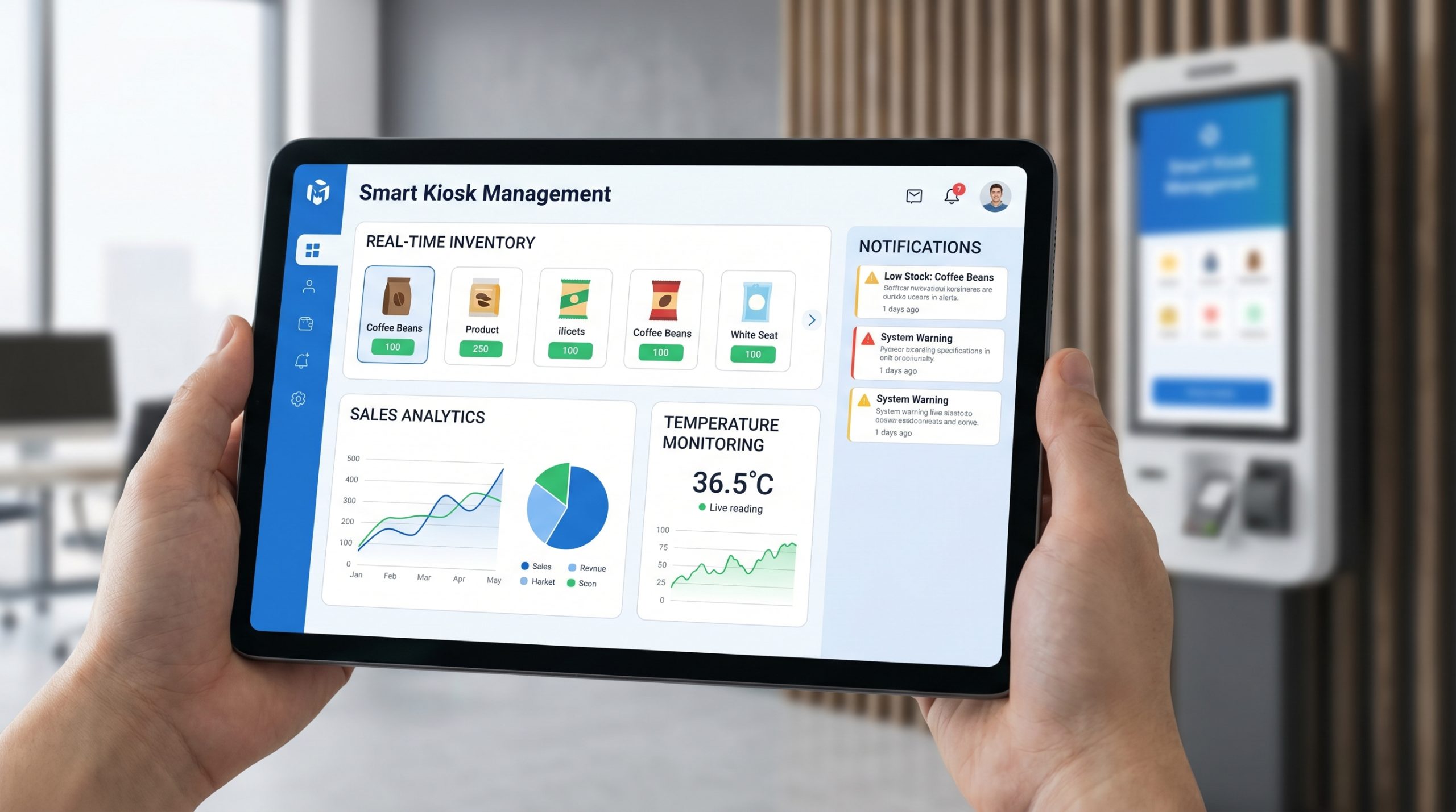 Smart Kiosk Management Dashboard